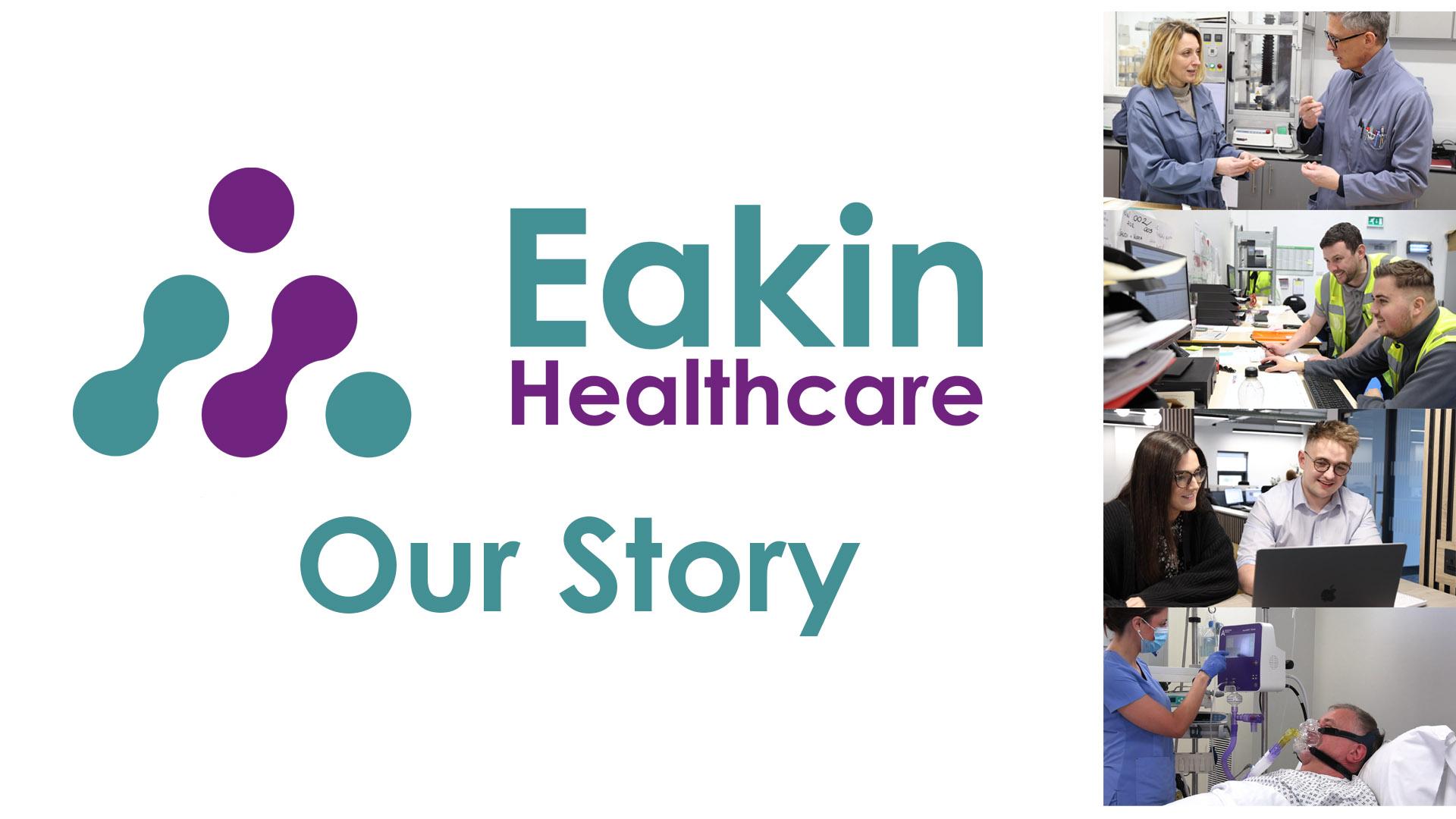 Staff at Eakin Healthcare explaining the Eakin Healthcare story
